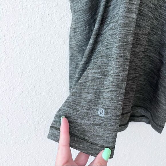 Lululemon Run For Gold Tank Heathered Green Camo Size 6 No Cups - Picture 5 of 8